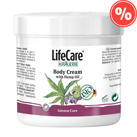 Crema pentru corp, cu ulei de canepa si plante BIO, Life Care®