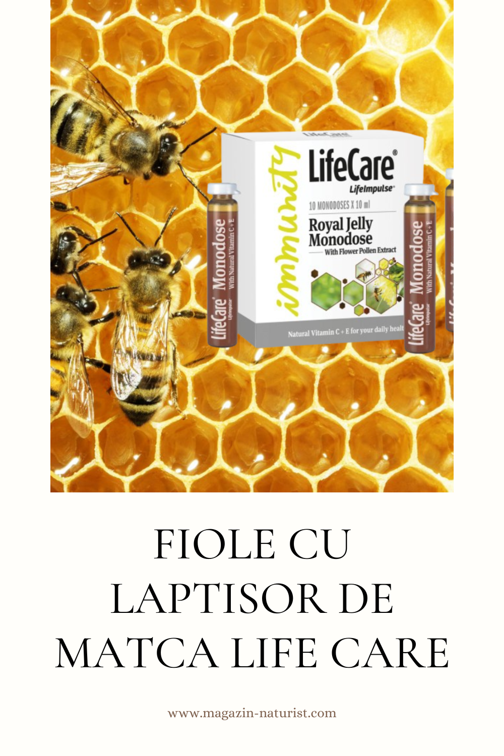 fiole cu laptisor de matca life care