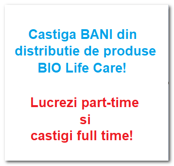 Castiga bani din distributie de produse bio Life Care